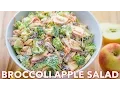 Salads Broccoli Salad with Apples and Pecans - Natasha s Kitchen
