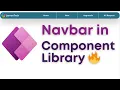 PowerApps Navbar Menu Build Reuse with Component Library Solutions