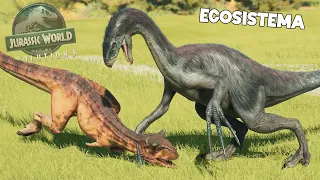 HE SUBIDO DEMASIADO EL ATAQUE DE ESTE DINOSAURIO... Ecosistema Therizino Jurassic World Evolution 3