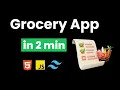 I CREATE GROCERY PLANNING APP IN 2 MIN USING JAVASCRIPT JAVASCRIPT PROJECTS JS PRACTICE PROJECTS