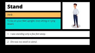 Stand - Verb Pronunciation Definition Examples