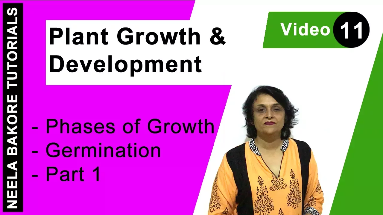 Plant Growth & Development | NEET |  Germination - Part 1 | Neela Bakore Tutorials