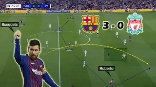 messi single handedly wins the game for barca barcelona vs liverpool 3 0 tactical analysis