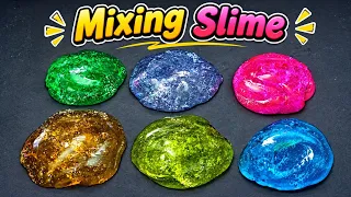 Mixing Colorful Slime Together 🌈✨ | Satisfying Slime Mixing