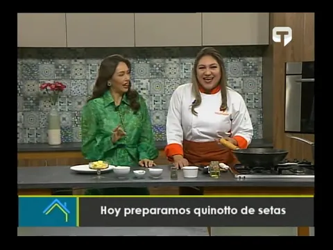 Hoy preparamos quinotto de setas