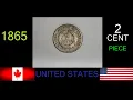 1865 USA 2 CENT PIECE