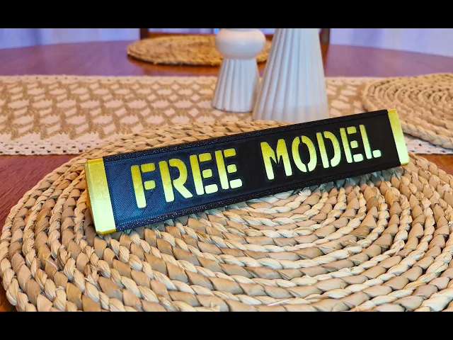 Customisable Prism Sign - Make in your slicer! video thumbnail