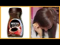 Dye your hair naturally shiny brown at home and cover white hair with ingredients from the kitchen