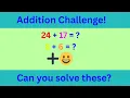 Addition for You Level 1 5-Second Questions Mental Math Practice