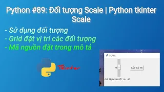 Python Scale object Python tkinter scale