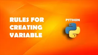 Rules for creating variable in Python Python Tutorials For Beginners In Hindi
