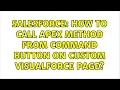 Salesforce How to call apex method from command button on custom visualforce page