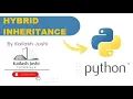 Hybrid Inheritance in Python Python Inheritance Concept Python Tutorials Beginners in Hindi