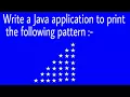 print triangle pattern in java Pattern program in java Knowledge Light