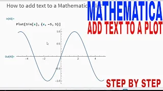 How To Add Text To A Mathematica Plot