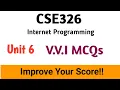 Unit 6 JavaScript DOM MCQs CSE326 LPU