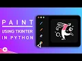 How To Create A GUI Paint Application Using Python Tkinter Tutorial With Source Code