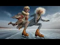 AI Cinematic Video: Retro Futuristic Ice Skating | VE03 Animation + Suno