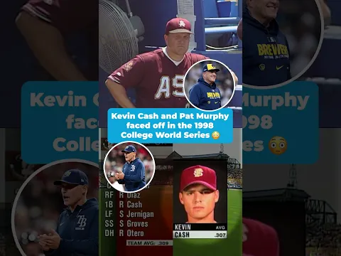 Kevin Cash and Pat Murphy faced off in the (College) World Series back in 1998 🤯 #shorts