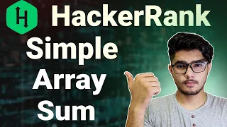Simple array sum hackerrank solution simple array sum Hackerrank simple array sum solution