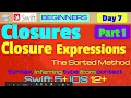 IOS Swift 5 Interview Theory Tutorial P1 Closures Closure Expressions