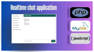 Real time chat application like whatsapp PART 1 using Javascript Php Mysql