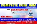 Core Java - java lang package-String class