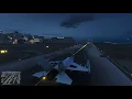 Flying the P-996 Lazer from Fort Zancudo to Los Santos Airport | GTA Online | RTX ON | SKG