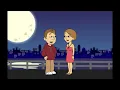 Brian and Kayla kissing out at night