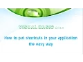 Create Shortcuts in your Visual Basic 2013