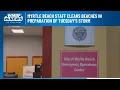 Myrtle Beach staff clears beaches in preparation of Tuesday s storm