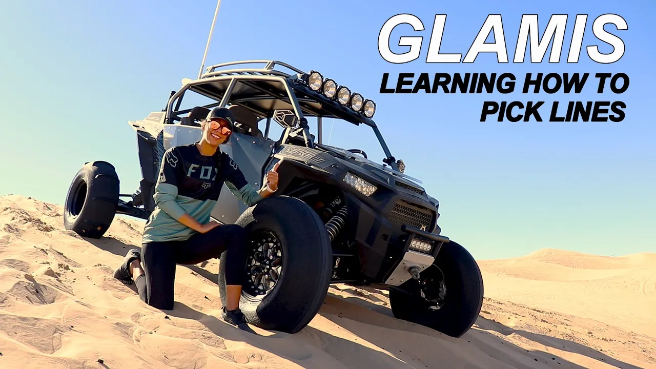 GLAMIS - Do YOU Avoid the Dunes? Learning How To Pick Lines! Driving a Built Out Polaris RZR Turbo