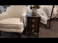 Modern Narrow 3-Drawer Nightstand with Tapered Legs Solid Rubberwood Frame Ball Bearing Glides