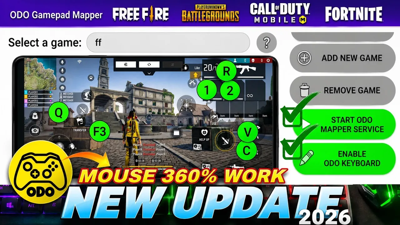 New Update ODO Gamepad Mapper No Activate Best Keymapping Mouse 360 Working