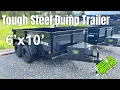 BWISE 6x10 Dump Trailer - 7K GVWR