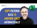 Excel Copy Filtered Data to Another Worksheet Automatically Advanced Filter With VBA FILTER