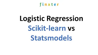 Logistic Regression Scikit-learn vs Statsmodels