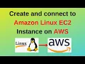 How to Create and connect to Amazon Linux EC2 instance on AWS Amazon Linux 2023 EC2 Instance 2024