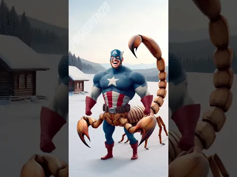 kaise banaa captain America bichhoo 😱🤣 #marvel #spiderman #funny #comedy
