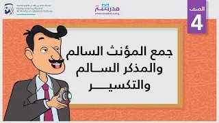 جمع المؤنث السالم والمذكر السالم والتكسير الصف الرابع النحو 