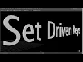 Maya Animation - Set Driven Keys