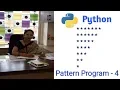 Python Pattern Programs - How To Print Stars in Right Angle Triangle Shape