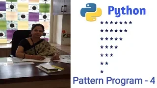 Python Pattern Programs - How To Print Stars in Right Angle Triangle Shape