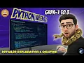 Python Week 2 GRPA 1 - 3 Full Solutions IIT Madras BS Degree Score 100 Marks Easily