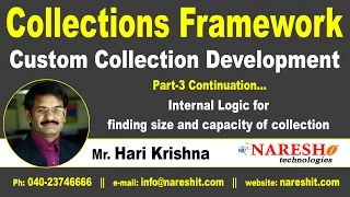 Custom Collection Development Part 3 Continue Core Java Tutorial Mr Hari Krishna