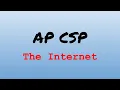 AP CS Principles Exam Review - The Internet
