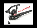 Toro leaf blower super blower vac repair