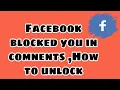 How to Unlock your Comments on Facebook Page - Blocked comments
