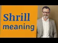 Shrill Definition of shrill