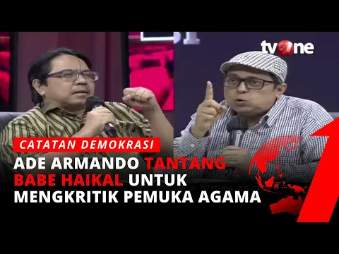 PANAS! Silang Pendapat Babe Haikal vs Ade Armando Terkait Stigma Agama | Catatan Demokrasi